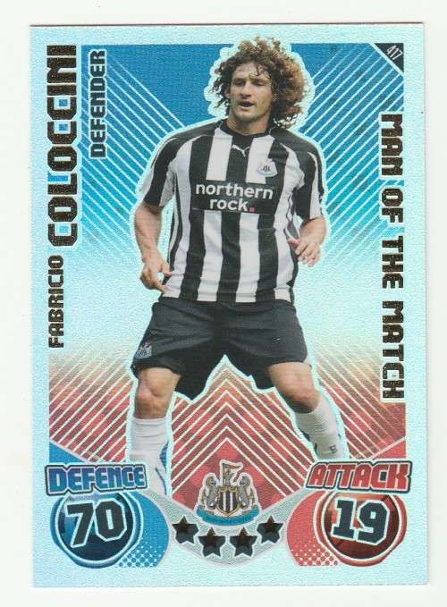 Topps Match Attax PL 2010/2011 - Man of the Match - Fabricio Coloccini