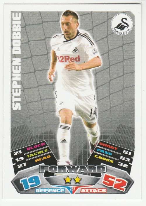 Topps Match Attax PL 2011/2012 - Swansea City - Stephen Dobbie
