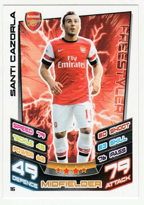 Topps Match Attax PL 2012/2013 - Arsenal - Santi Cazorla