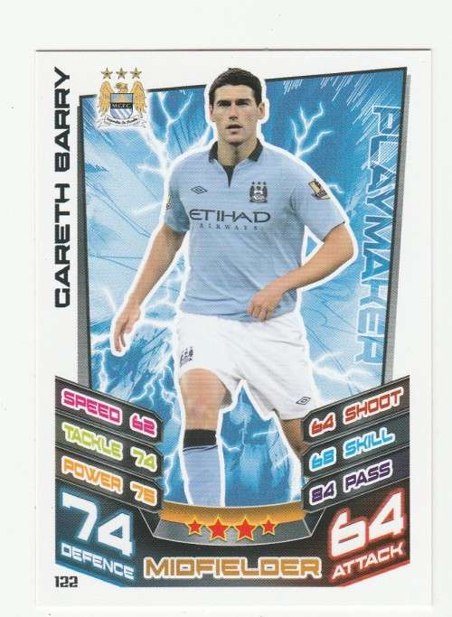 Topps Match Attax PL 2012/2013 - Manchester City - Gareth Barry