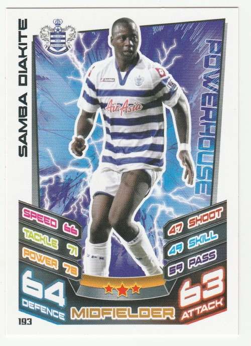 Topps Match Attax PL 2012/2013 - Queens Park Rangers - Samba Diakite