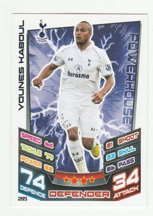 Topps Match Attax PL 2012/2013 - Tottenham Hotspur - Younes Kaboul