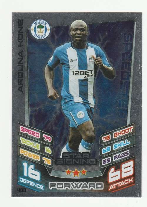 Topps Match Attax PL 2012/2013 - Wigan Athletic - Arouna Kone