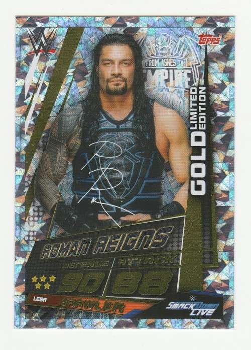 Topps Slam Attax Universe - Gold Limited Edition - Roman Reigns