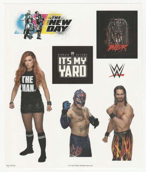 Topps Slam Attax Universe - WWE 2019 Sticker Sheet