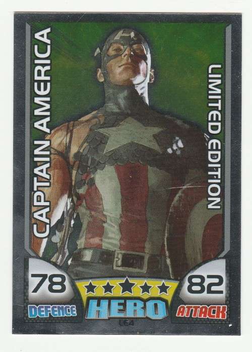 Topps Hero Attax Marvel Universe 2011 - Captain America - Limited Edition