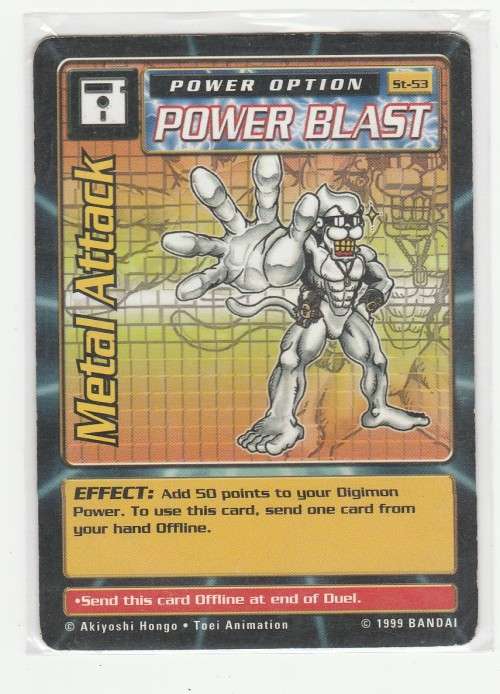 1999 Bandai Digimon 1st Edition Metal Attack St-53