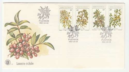 1980 Bophuthatswana Edible Wild Fruit FDC 1.12