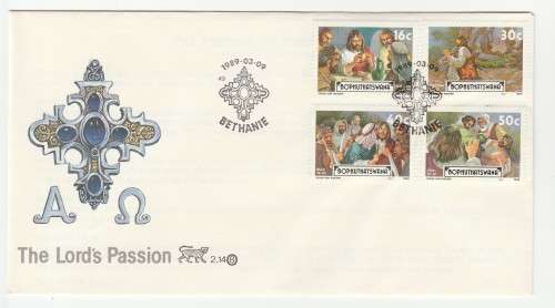 1989 Bophuthatswana The Passion of Jesus Christ FDC 2.14 8