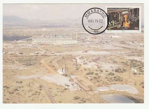 1984 Bophuthatswana Impala Platinum mine Postcard 9