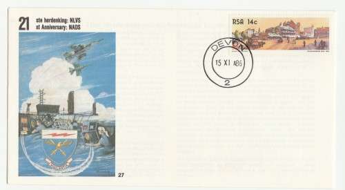 1986 RSA 21st Anniversary NADS # 4797/7000 Commemorate FDC SAAF 27 Set