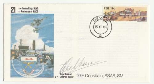 1986 RSA 21st Anniversary NADS # 4797/7000 Commemorate FDC SAAF 27 Set