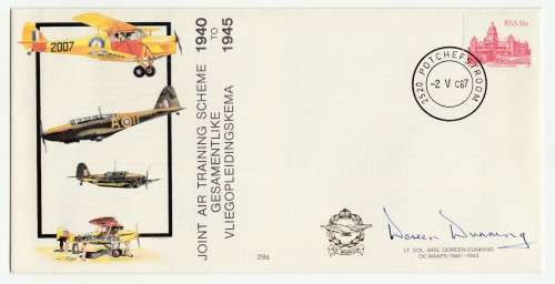 1987 RSA Joint Training Scheme 1940-1945 # 5513/7000 Commemorate FDC SAAF 29a  Set