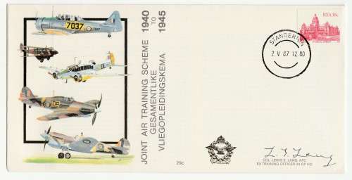 1987 RSA Joint Training Scheme 1940-1945 # 5837/7000 Commemorate FDC SAAF 29c Set