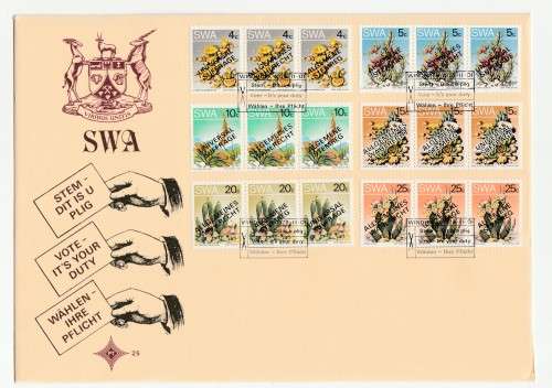 1978 South-West Africa Universal Suffrage FDC 25