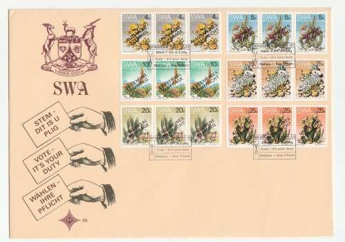 1978 South-West Africa Universal Suffrage FDC 25