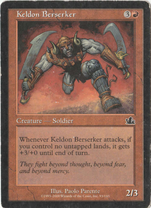 Magic the Gathering - Keldon Berserker (Common)