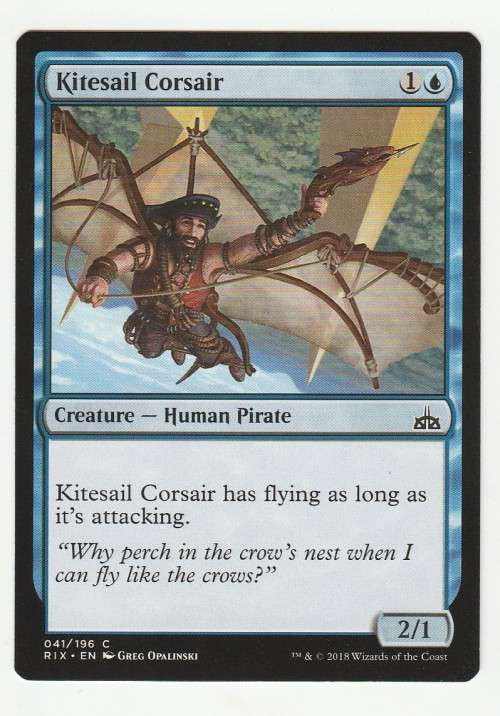 Magic the Gathering 2018 (NM) - Kitesail Corsair - Common - Rivals of Ixalan