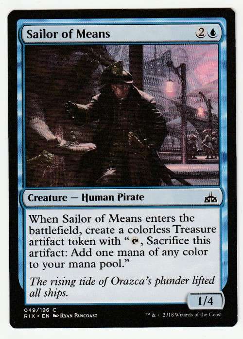 Magic the Gathering 2018 (NM) - Sailor of Means - Common - Rivals of Ixalan