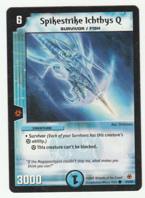 Duel Masters - Spikestrike Ichthys Q (Survivor/Fish) - Creature Common
