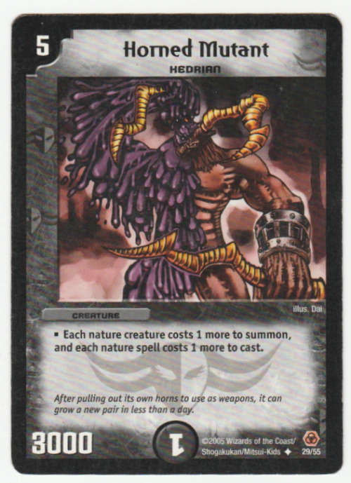Duel Masters - Horned Mutant (Hedrian) - Creature Uncommon