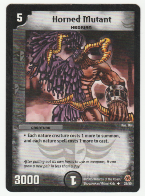 Duel Masters - Horned Mutant (Hedrian) - Creature Uncommon