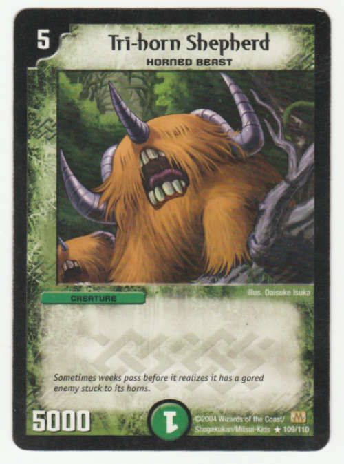 Duel Masters - Tri-Horn Shepherd (Horned Beast) - Creature Rare