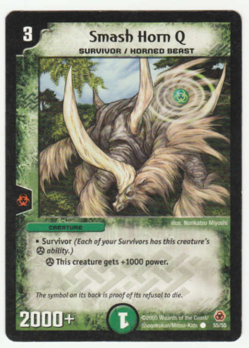 Duel Masters - Smash Horn Q (Suvivor/Horned Beast) - Creature Common