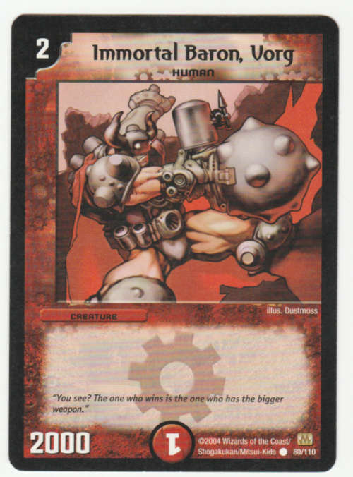 Duel Masters - Immortal Baron, Vorg (Human) - Creature