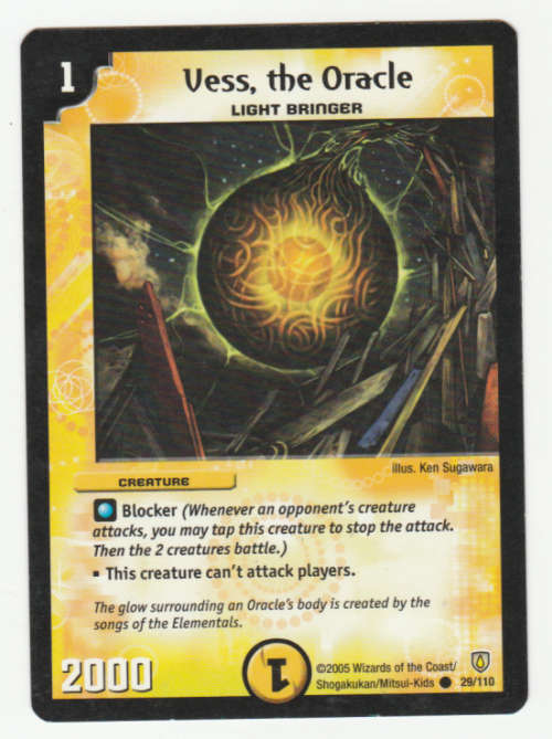 Duel Masters - Vess, the Oracle (Light Bringer) - Creature