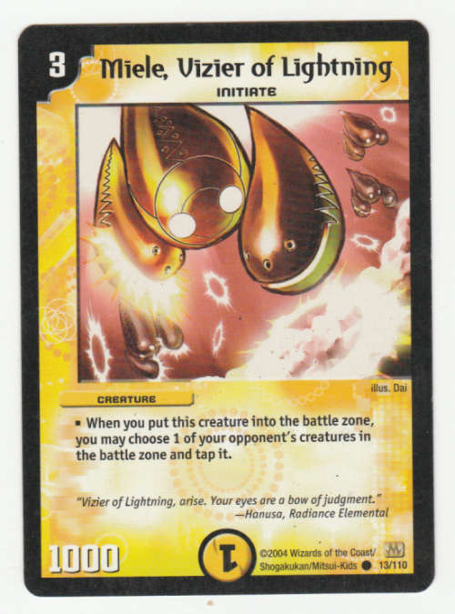 Duel Masters - Miele, Vizier of Lightning (Initiate) - Creature
