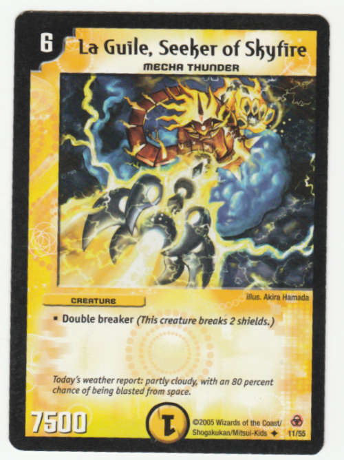 Duel Masters - La Guile,Seeker of Skyfire (Mecha Tunder) - Creature