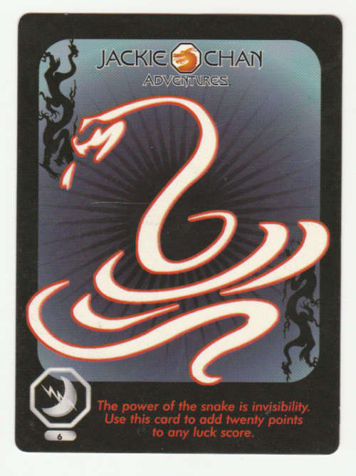 Jackie Chan Adventures - Nightmares Card 6 The power of the snake - Special Card