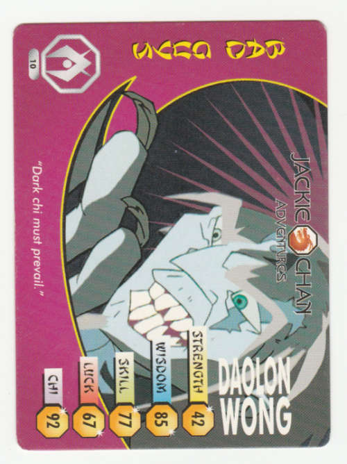Jackie Chan Adventures -Daolon Wong Card 10 Daolon Wong - Regular Card
