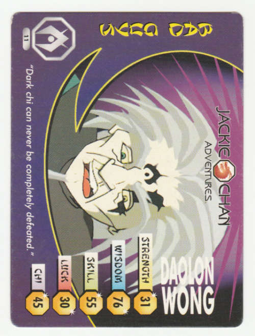 Jackie Chan Adventures -Daolon Wong Card 11 Daolon Wong - Regular Card