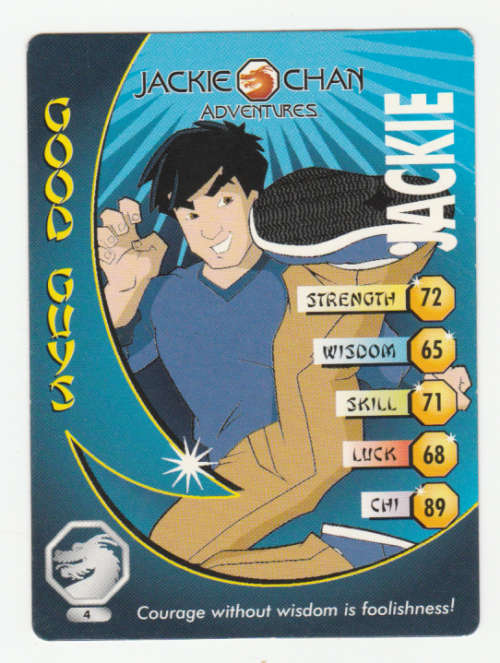 Jackie Chan Adventures - Jackie Card 4 Jackie - Regular Card