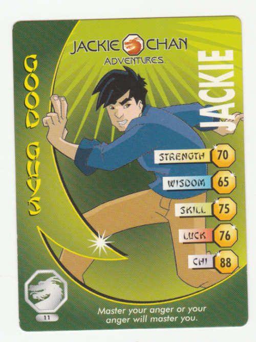Jackie Chan Adventures - Jackie Card 11 Jackie - Regular Card