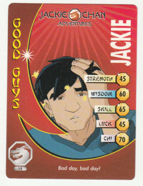 Jackie Chan Adventures - Jackie Card 15 Jackie - Regular Card