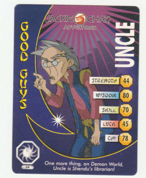 Jackie Chan Adventures - The Chan Clan - Uncle 34 - Regular Card