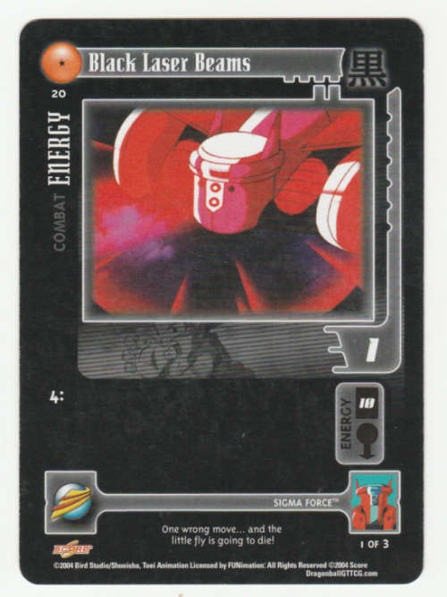 Dragon Ball GT - Sigma Force - Black Laser Beams/Combat Energy (1/3)