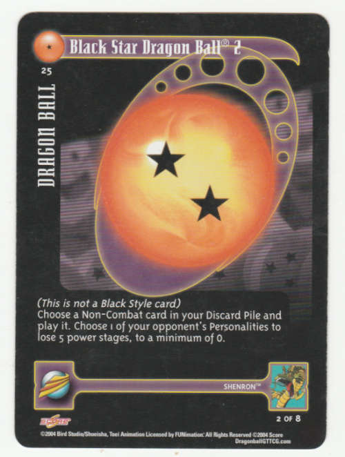 Dragon Ball GT - Shenron - Black Star Dragon Ball 2/Dragon Ball (2/8)