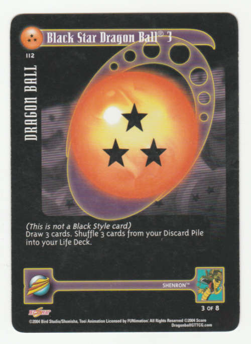 Dragon Ball GT - Shenron - Black Star Dragon Ball 2/Dragon Ball (2/8)