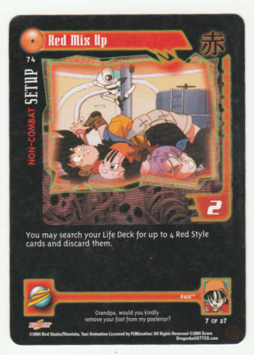 Dragon Ball GT - Pan - Red Mix Up/Non-Combat Setup (7/27)