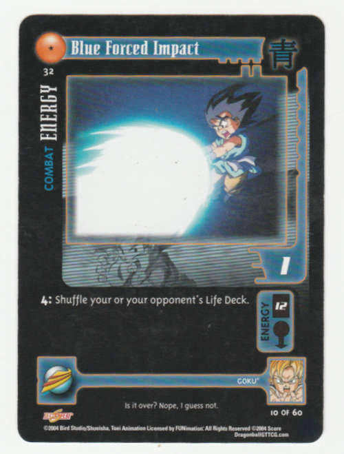 Dragon Ball GT - Goku - Blue Forced Impact/Combat Energy (10/60)