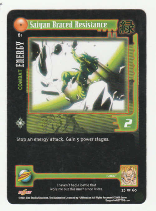 Dragon Ball GT - Goku - Siayan Braced Resistance/Combat Energy (25/60)