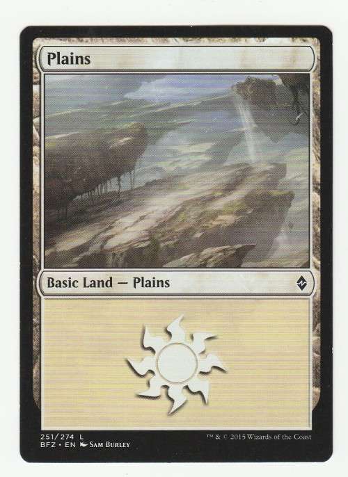 Magic the Gathering 2015 (NM) - Plains 251/274t - Battle for Zendikar