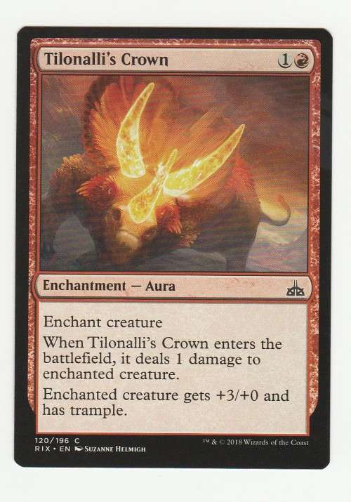 Magic the Gathering 2018 (NM) - Tilonalli`s Crown - Common - Rivals of Ixalan