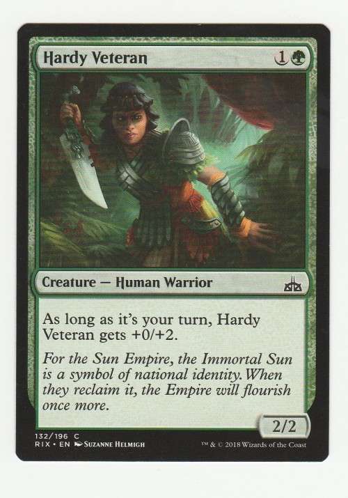 Magic the Gathering 2018 (NM) - Hardy Veteran - Common - Rivals of Ixalan