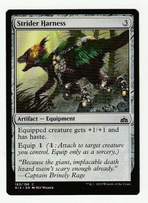 Magic the Gathering 2018 - Strider Harness - Common - Rivals of Ixalan