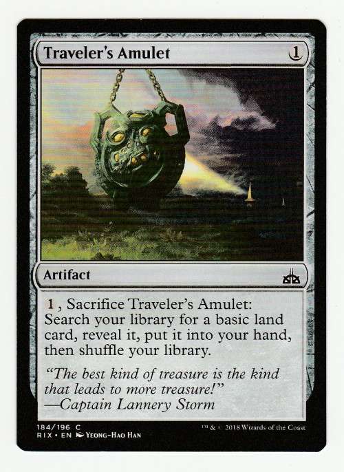Magic the Gathering 2018 - Traveler`s Amulet  - Common - Rivals of Ixalan